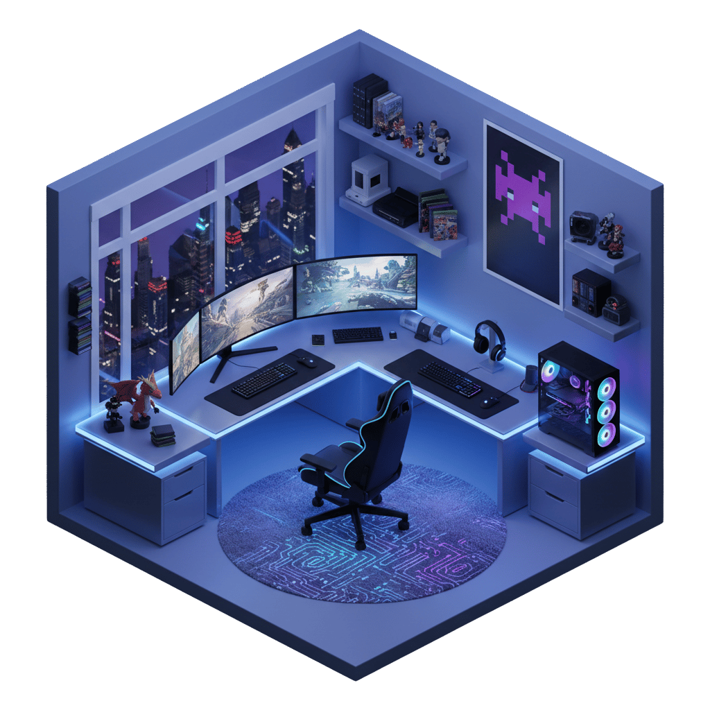 Gaming room cost comparison illustration