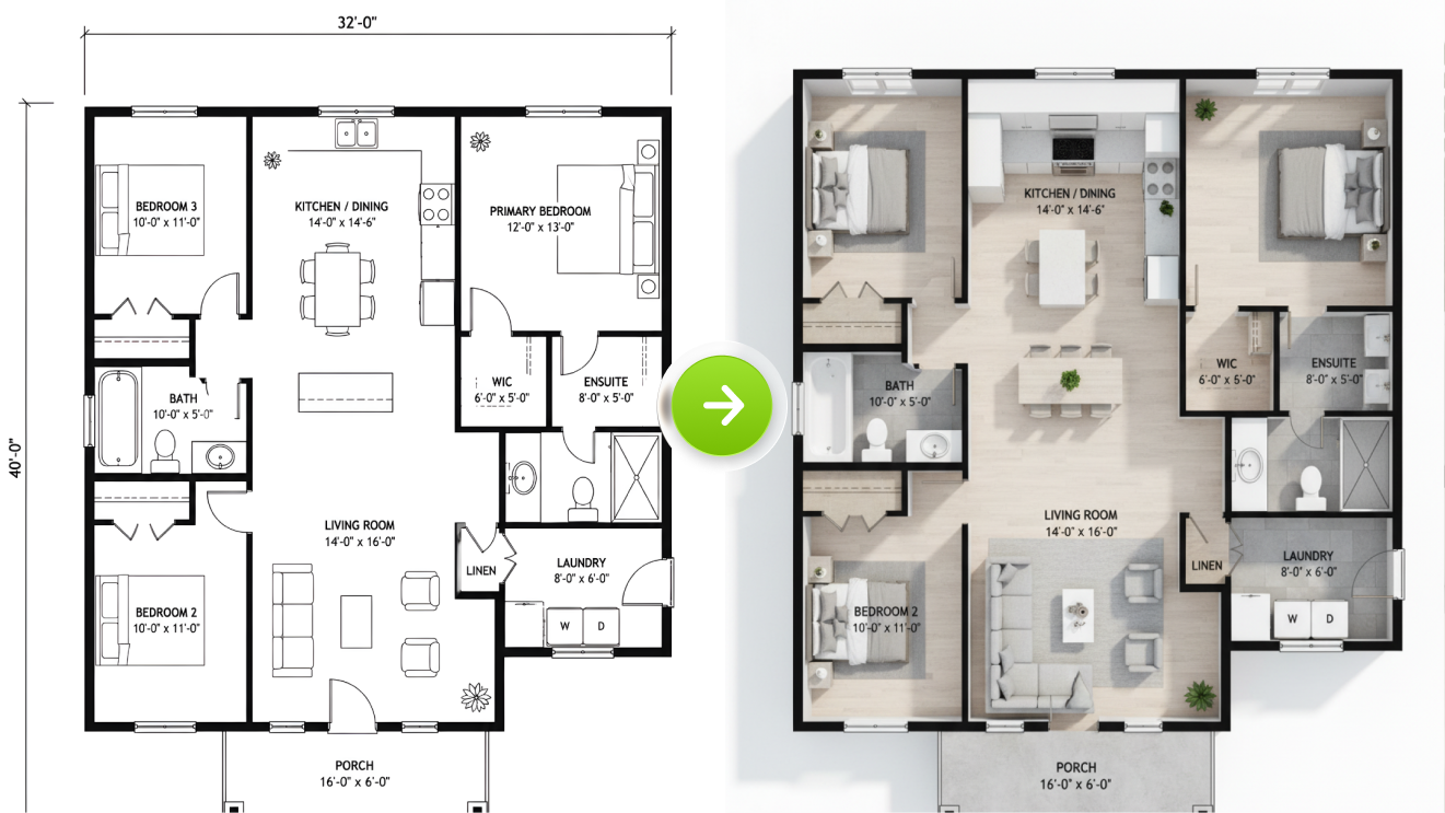 Floor Plan Render